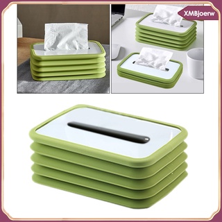 caja de pañuelos de silicona plegable toallitas húmedas dispensador servilleta caso hogar