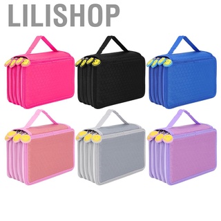 Lilishop - estuche para lápices (72 agujeros, 4 capas, diseño de cremallera, color de la bolsa de estudiante) (6)