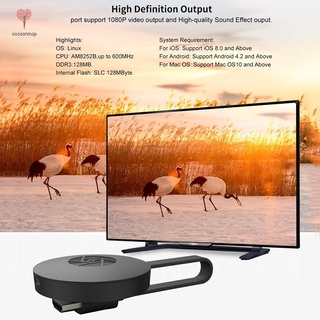 G2 Chromecast TV streaming Inalámbrico Miracast Google HDMI Adaptador De Pantalla Dispensador De Decodificador