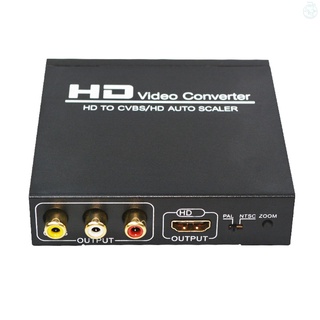 hd a cvbs rca hd convertidor 1080p pal ntsc hdcp protocolo av compuesto adaptador de audio de vídeo cvbs av convertidor para tv hd (1)