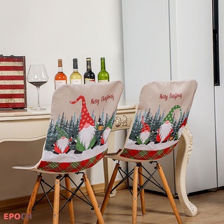 CY Cubierta De La Silla De Navidad Rojo Y Verde Celosía Rudolph Impresión Mesa Decoración Restaurante