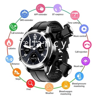 【Official】2 in 1 Smart Watch And Bluetooth Earphone Wireless Latest TWS Smart Watch Headset BraceletÚltimo2Combinación1Pulsera de reloj inteligente inalámbrico Bluetooth con auriculares
