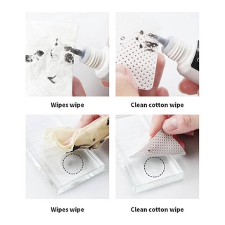 200pcs papel libre de pelusa toallitas de algodón removedor de pegamento de pestañas limpie la boca de la botella de pegamento prevenir la obstrucción de pegamento limpiador almohadillas (6)