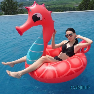 Anillo de natación para adultos inflable Lifebuoy piscina playa flotador PVC hipocampo anillo