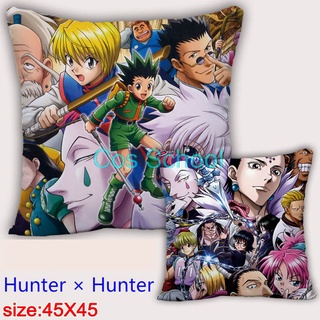Cos School-almohadas de Anime HunterxHunter accesorios de almohada Gon Freecss para sofá cabecera Killua Kurapika