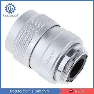 [koo2-10--] Lente CCTV +adaptador de montaje C +2 anillos Macro, 25 mm f1.4 para cámaras Q 1