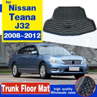 Para Nissan Teana J32 2008-2012 coche maletero alfombrilla de arranque bandeja forro piso de carga alfombra impermeable almohadilla protectora 2009 2010 2011