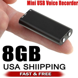 Mini Grabadora De Audio Espía De 8 Gb/Dispositivo De Escucha De Voz/Grabación De Errores