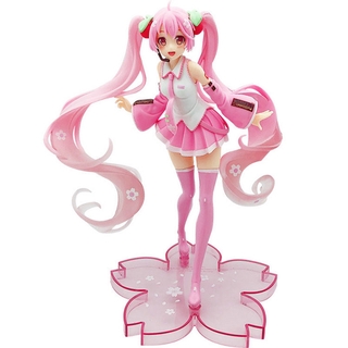 gievihrat anime hatsune miku rosa sakura miku pvc estatua figura modelo juguetes charm