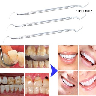 FIK+sonda de acero inoxidable dentista sonda de limpieza de dientes Explorer gancho Pick herramientas dentales