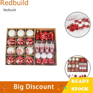 Redbuild práctico adornos navideños decorativos bolas de purpurina suministros de fiesta de larga duración para el hogar (1)