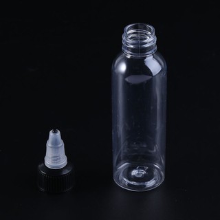60 ml 2 Oz tapa De Plástico vacía para tatuaje botella De Pigmento De Tinta De alimentación