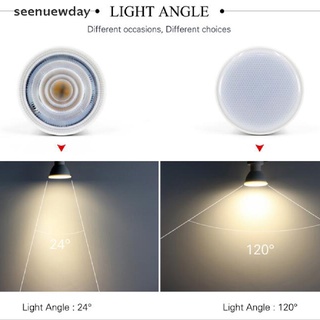 [ver] foco led regulable gu10 cob 6w mr16 bombillas luz 220v lámpara blanca hacia abajo