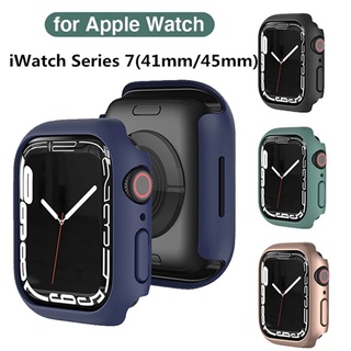 Funda Protectora Para Apple Watch Series 7/41 Mm 45 Suave TPU Parachoques Cubierta Completa Para iWatch (1)
