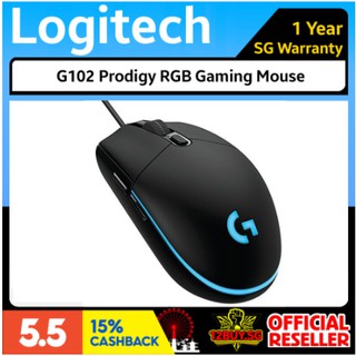 Logitech G102 - ratón óptico con cable para juegos (8000 dpi)