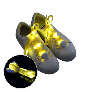 Moda Led de Nylon deporte zapato cordones brillo zapatos cuerdas Flash luz cordones