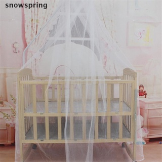 Snowspring Baby Bed Mosquito Net Mesh Dome Curtain Net for Toddler Crib Cot Canopy CL