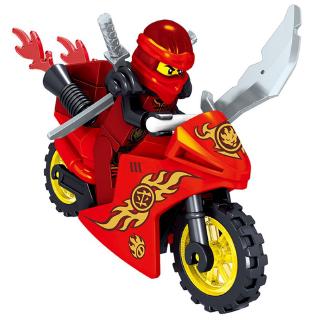 8pcs/set Lego Toys Ninja Go Minifigures With Motocycle blocking Kids Gift (9)