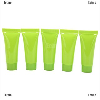 (Eetmo) 5pcs cosmética suave tubo 5 ml loción plástica contenedores vacíos botellas reutilizables (3)