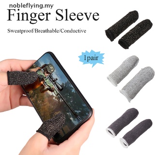 [nobleflying] PUBG Mobile Finger Stall Sensible Controlador De Juego A Prueba De Sudor Transpirable Dedo [MY]