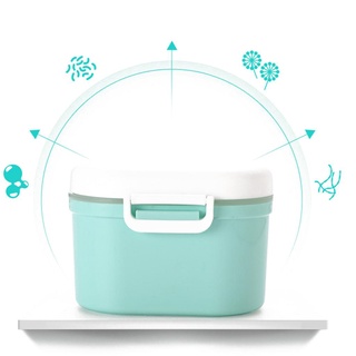 Lolq-Caja portátil de almacenamiento de alimentos para bebés, recipiente suplementario de leche en polvo, cajas de alimentación de doble capa (1)