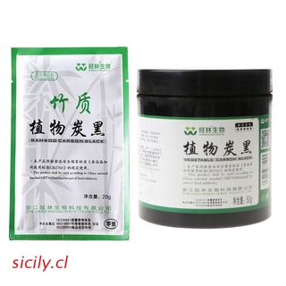sicilia 20/50g comestible negro bambú carbón en polvo ingredientes cosméticos alimentos hornear sushi diy máscara jabón cosmético polvo pigmento