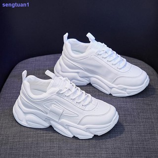 2021 tenis De mujer para mujer/zapatos blancos De suela gruesa para mujer