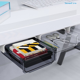 sevenfire cajón estilo bajo escritorio caja de almacenamiento autoadhesivo oculto oficina hogar organizador