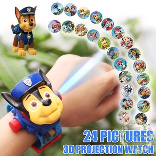 3d niños de dibujos animados 24 imágenes reloj de proyección con cubierta el vengador superhéroe patrón para niños