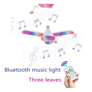 E27 Blub RGB & White Bluetooth Speaker LED Bulb Light Música Lámpara LED inalámbrica con control remoto 【KU2】 (7)