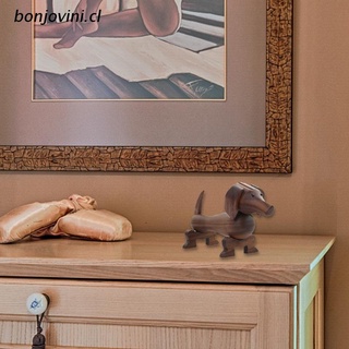 bo.cl salchicha perro cachorro figuritas artesanía madera escultura escritorio mesa adorno decoración