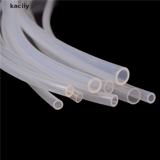 kaciiy - tubo de silicona translúcido transparente (1 m, grado alimenticio, no tóxico, leche, leche, goma suave, cl)