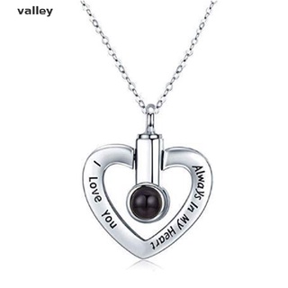 valley projection 100 languages i love you cremation heart urn ashes memorial collar cl