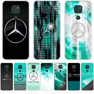 Motorola Moto G9/Moto G9 Plus/Moto G9 Play/Moto G9 Power/Moto G10/Moto G20/Moto G30 Transparent Phone Case Mercedes Logo (1)