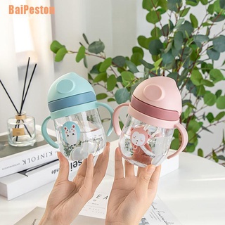 Baipeston (~) tazas de bebé con biberón de agua potable para niños, mango de bebé