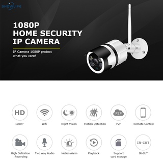 Outdoor Security Camera Home Surveillance Camera Waterproof WiFi Camera with Face Sound Motion Detection Night Vision (3)
