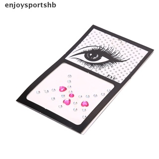 [enjoysportshb] pegatina de cristal para cara, diseño de ojos, joyas del cuerpo, festival, tatuaje temporal, purpurina [caliente]
