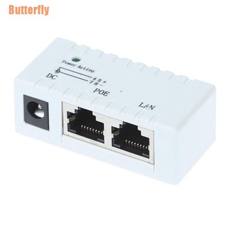Butterfly(@) 12V - 48V pasivo POE inyector para cámara IP VoIP teléfono Netwrok AP dispositivo