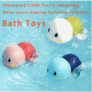 [yi_Da] el baño de los niños jugando en el agua nadando tortuga pequeña jugando en el agua pequeña tortuga (1)