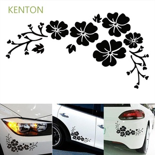 Kenton Moda hermosa decoración de automóvil Auto cuerpo Exterior impermeable accesorios Etiqueta de coche Flor estándar/Multicolor