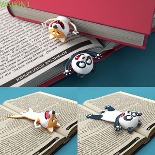 niuyou regalo marcadores panda suministros escolares de dibujos animados estilo animal nuevo creativo shiba inu papelería divertido pvc libro marcadores