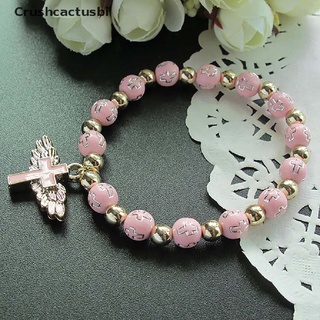[Crushcactusbi] Rosary Bracelet Jesus Cross Beads Bracelet Religious Ornaments Hot Sale