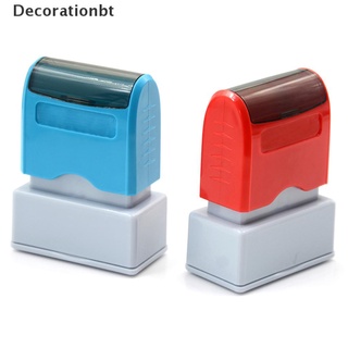 (decorationbt) personalizado pre auto inking oficina empresa personalizada dirección de retorno sello de goma en venta