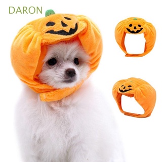 Daron lindo sombrero de calabaza vestir herramientas para mascotas sombrero de mascota accesorios perros sombreros disfraz de peluche perro pequeño divertido decoración de Halloween