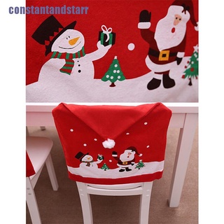 [CONSTAN] decoración de navidad silla cubre asiento de comedor santa claus hogar fiesta decoración de tela ADTARR (5)