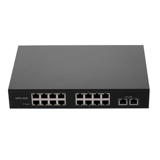 Zwd-16+2bzqn 16FE + 2GE POE Switch con 16 puertos POE 2 Gigabit Uplink IEEE 802.3af estándar POE interruptor de alimentación para IP Cam