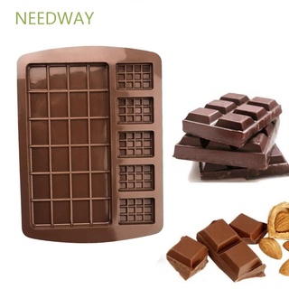 Needway 2 en 1 herramientas de decoración de tartas hechas a mano Gadgets de cocina moldes de Chocolate caramelos DIY silicona molde de caramelos molde de barra de accesorios para hornear Fondant