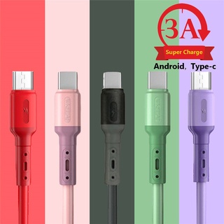 Líquido Cable De datos De datos es adecuado Para Apple Android Tipo-C cable De datos De tres en uno línea De carga
