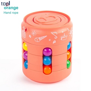 Can Cube Fidget juguetes mágicos coloridos frijoles dedo Spinning alivia el estrés herramienta de descompresión para niños y adultos