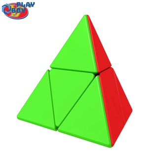 Playboy YJ cubo mágico 2x2 pirámide Triangular Color sólido suave cubo de abnormidad juguete educativo